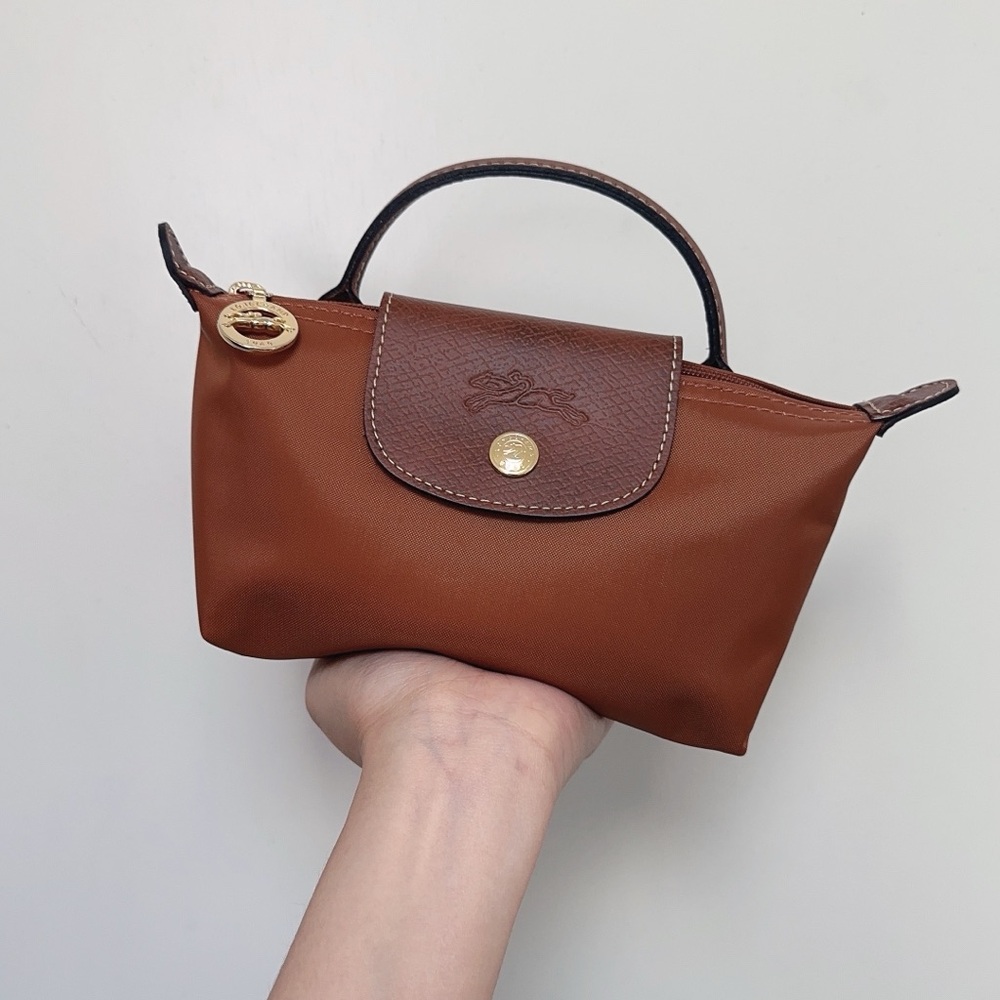 NWT Longchamp Le Pliage Recycled Nylon Canvas Cosmetics Case